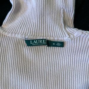 Pink Ralph Lauren turtleneck sweater